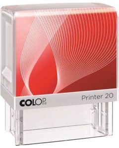 Razítko, COLOP "Printer IQ 20", bílé razítko - černý polštářek