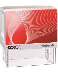 Razítko, COLOP "Printer IQ 40", bílé razítko - černý polštářek