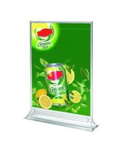 Stojan na prospekty, transparentní, A6, stolní, vertikální, COLOP RC4007