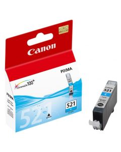 Canon originální ink CLI-521 C, 2934B009, 2934B005, cyan, blistr s ochranou, 505str., 9ml, DOPRODEJ