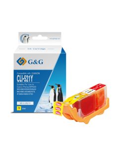 G&G kompatibilní ink s CLI521Y, NP-C-0521Y, 2936B001, yellow, 8.4ml