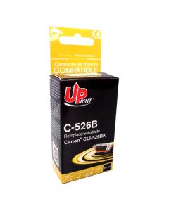 UPrint kompatibilní ink s CLI526BK, C-526B, black, 10ml, s čipem
