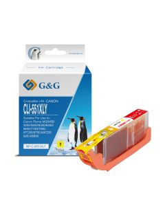 G&G kompatibilní ink s CLI551Y XL, NP-C-0551XLY, yellow, 10,2ml, ml high capacity