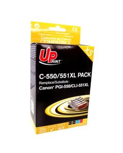 UPrint kompatibilní ink s CLI551, C-551XL-PACK, 2xblack/1xcyan/1xmagenta/1xyellow