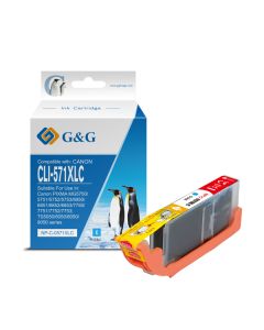 G&G kompatibilní ink s CLI571C XL, NP-C-0CL571XLC, cyan, 10,8ml, ml high capacity