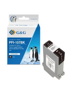 G&G kompatibilní ink s PFI107BK, NC-00107BK, 6705B001, black, 130ml