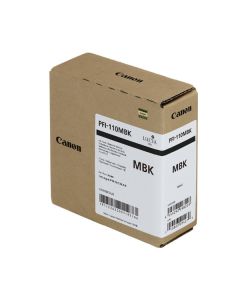 Canon originální ink PFI-110 MBK, 2363C001, matt black, 160ml