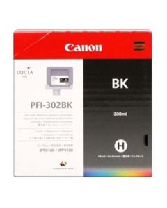 Canon originální ink PFI-302 BK, 2216B001, photo black, 330ml