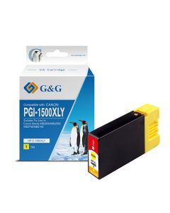 G&G kompatibilní ink s PGI 1500XL, NP-C-1500XLY/C, yellow