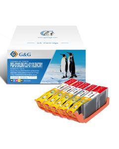 G&G kompatibilní ink s PGI-570XLBK/CLI-571BK/C/M/Y, NP-C-0570XLBK/571XLBKCMY, CMYK, 20,4ml + 10,8ml, ml