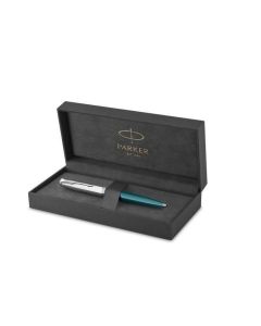 Kuličkové pero "Royal 51 Core", černá, 0,7 mm, tělo Teal Blue, stříbrný klip, PARKER 2123508