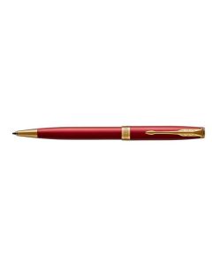 Kuličkové pero "Royal Sonnet", modrá, 1 mm, kovové červené tělo, zlatý klip, PARKER 7010568002
