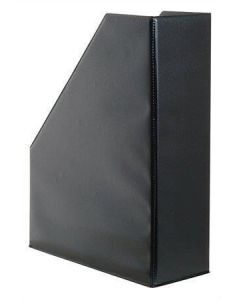 Stojan na časopisy, černý, PVC, 95 mm, VICTORIA
