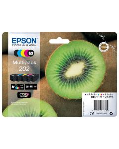 Epson originální ink C13T02E74010, 202, CMYK, 250 (čb)/300 (bar.)str., 1x6.9ml, 4x4.1ml