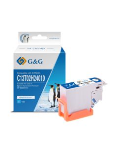 G&G kompatibilní ink s C13T02H24010, NP-E-0202XLC, cyan