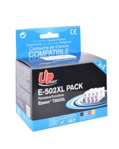 UPrint kompatibilní ink s C13T02W64010, 502XL, T02W640, E-502XL-PACK, CMYK, 1x550 + 3x470str., 1x13.2+3x10.2ml