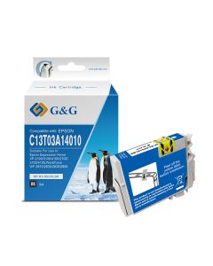 G&G kompatibilní ink s C13T03A14010, 603XL, NP-R-0603XLBK, black, 500str.