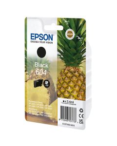Epson originální ink C13T10G14010, T10G140, 604, black, 3.4ml
