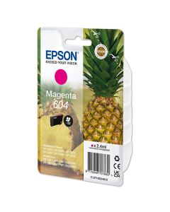 Epson originální ink C13T10G34010, T10G340, 604, magenta, 2.4ml