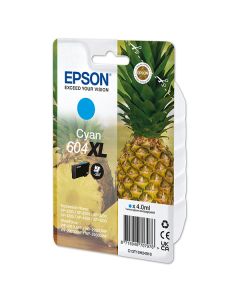 Epson originální ink C13T10H24010, T10H240, 604XL, cyan, 350str., 4.0ml