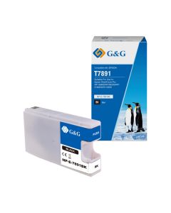 G&G kompatibilní ink s C13T789140, NP-E-7891BK(D), black, 4000str.