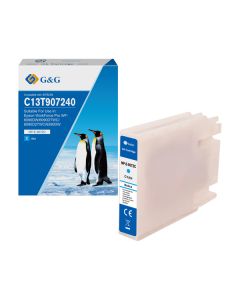 G&G kompatibilní ink s C13T907240, NP-E-9072C, cyan