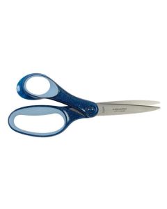 Nůžky, modrá se třpytkami, školní, 18 cm, pro leváky, FISKARS 1067862