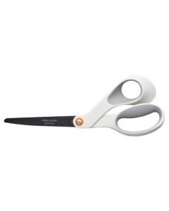 Nůžky "Titanium", bílá, univerzální, s nepřilnavým povrchem, 21 cm, FISKARS 1070026