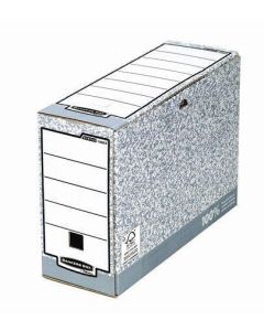Archivační krabice "BANKERS BOX® SYSTEM", šedá, 100 mm, FELLOWES