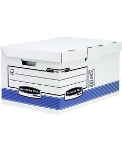 Archivační krabice "BANKERS BOX® SYSTEM", modrá, Flip Top víko, Maxi, FELLOWES