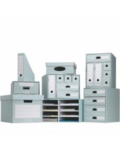 Úložný box "Style", modro-bílá, karton, 33,3x28,5x39 cm, FELLOWES