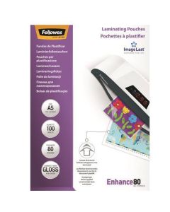 Laminovací fólie, lesklá, A5, 80 micron,  FELLOWES