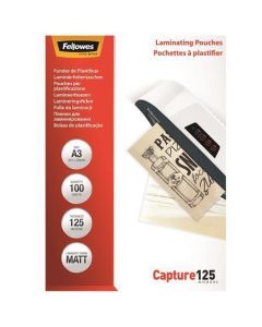 Laminovací fólie, matná, 125 mic, A3, FELLOWES