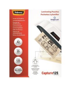 Laminovací fólie, lesklá, 125 micron, A3, FELLOWES