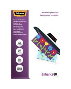 Laminovací fólie, lmatná, 80 micron, A3, FELLOWES