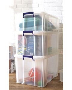Úložný box "ProStore", čirá, plast, 36 l, 3 ks/balení, FELLOWES 7730802