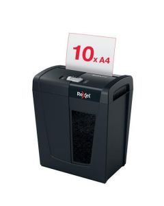Skartovací stroj "Secure X10", křížový řez, 10 listů, REXEL