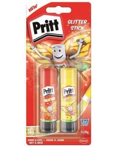 Lepicí tyčinka "Pritt", se třpytkami, 2x20 g, HENKEL