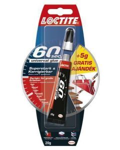 Lepidlo "Loctite 60 sec.", 20 g, univerzální, HENKEL