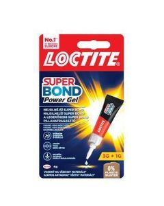 Vteřinové lepidlo "Loctite Super Bond Power Gel", gel, 4 g, HENKEL