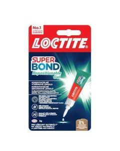 Vteřinové lepidlo "Loctite Super Bond Repositionable Gel", gel, 3g, HENKEL 2943110