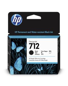 HP originální ink 3ED71A, HP 712, black, 80ml
