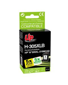 UPrint kompatibilní ink s 3YM62AE, H-305XLB, black, 700str., High yield