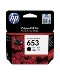 HP originální ink 3YM75AE, HP 653, black, 360str.