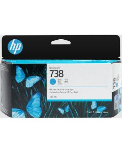 HP originální ink 498N5A, HP 738, cyan, 130ml