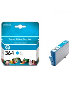 HP originální ink CB318EE, HP 364, cyan, blistr, 300str.