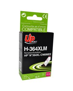 UPrint kompatibilní ink s CB324EE, CN686EE, HP 364XL, H-364XLM, magenta, 12ml, s čipem