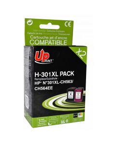UPrint kompatibilní ink s CH563EE+CH564EE, HP 301XL, H-301XL-PACK, black+color, 20+18ml