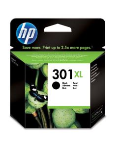 HP originální ink CH563EE, HP 301XL, black, blistr, 430str.