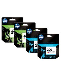 HP originální ink CN637EE, HP 300, black/color, blistr, 2 x 200str., 2x4ml
